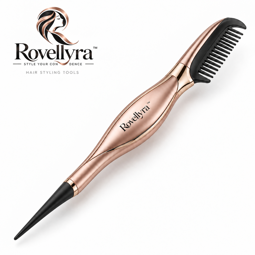 Rovellyra™ StyleGuide Multi-Function Hair Styling Tool – Precision Parting, Sectioning & Smoothing Accessory for Everyday Hair Styling
